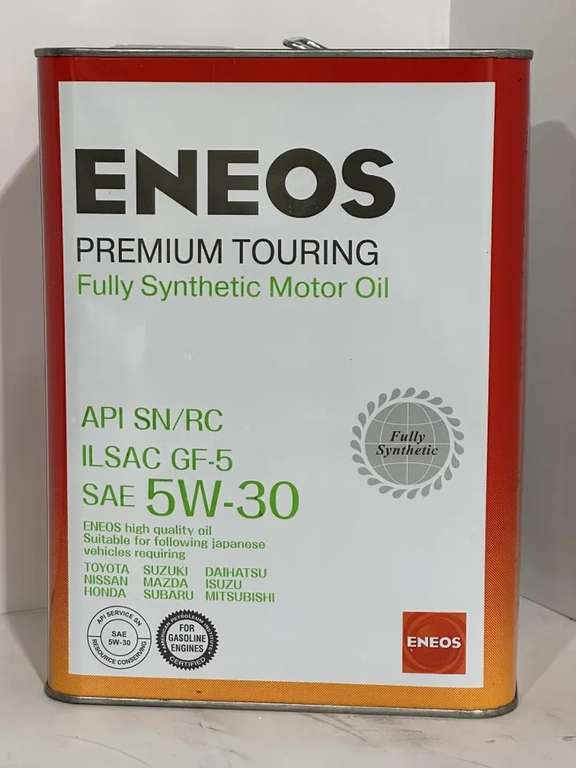 Моторное масло ENEOS PREMIUM TOURING SN 5W-30 Синтетическое 4 л