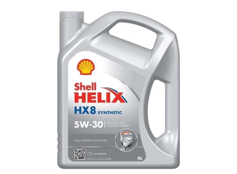 Синтетическое моторное масло SHELL Helix HX8 5W-30 SL A3/B4, 4л