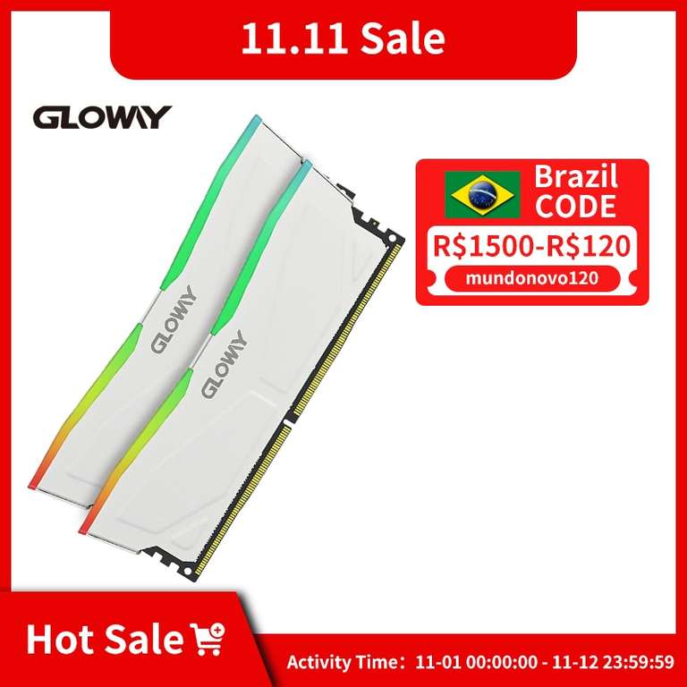 Оперативная память GLOWAY DDR4 8GBx2 3200 white