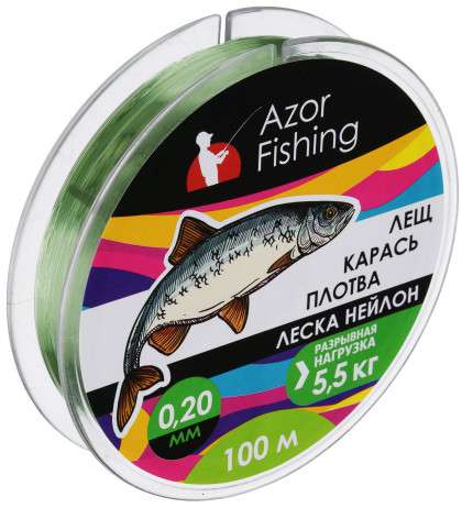 Лески Azor Fishing со скидками (напр. Azor Fishing Карась, Плотва 144-007)
