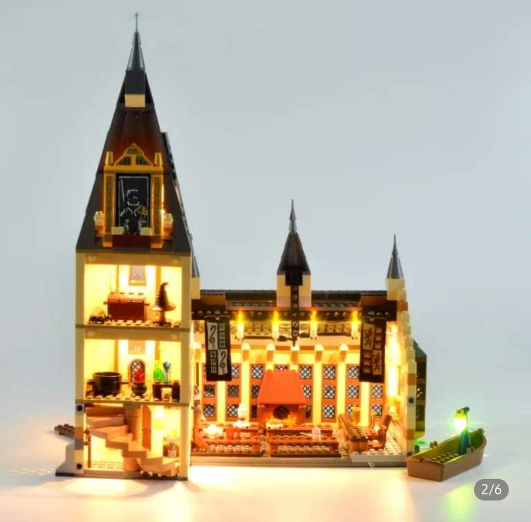 LED подсветка для Lego 75954 Great Hall (1365₽ за 3 шт, в комплекте только светодиодная подсветка)