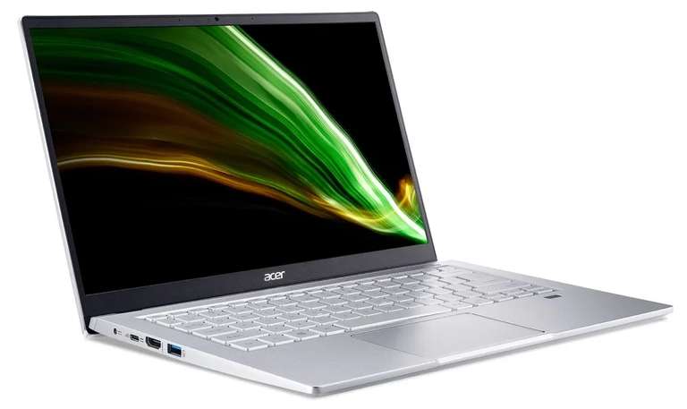 Ноутбук Acer Swift 3 SF314-43 (14", IPS, Ryzen 7 5700U, RAM 16 ГБ, SSD 512 ГБ, Vega 8, алюминий, подсветка)