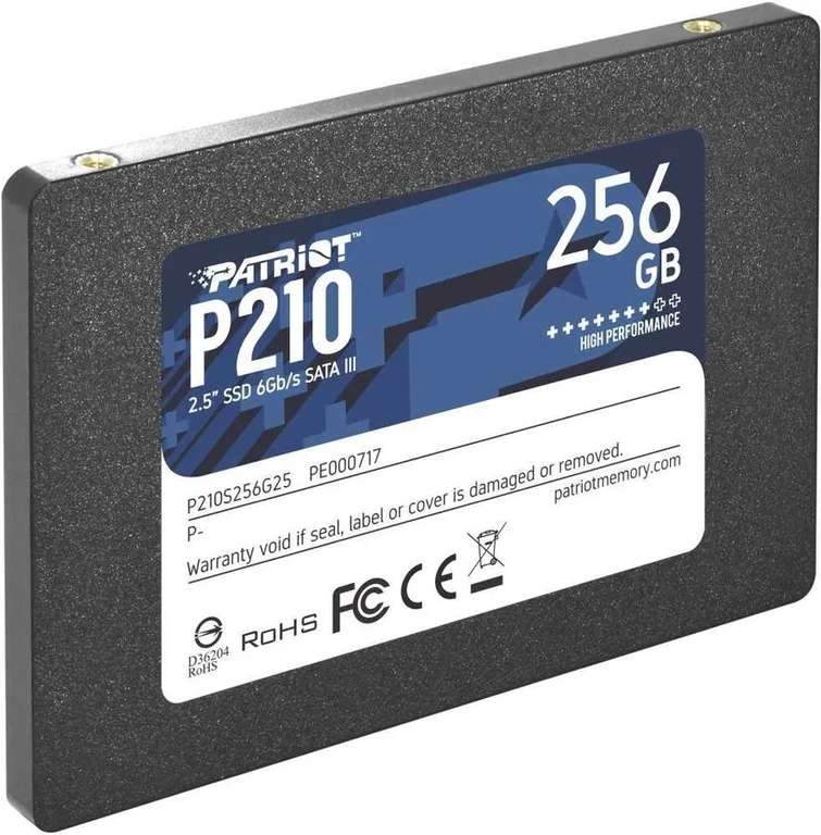 256 ГБ Внутренний SSD диск Patriot Memory P210 2.5" SATA3 6.0 Гбит/с (P210S256G25) при оплате Ozon Картой