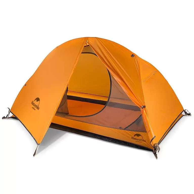 Палатка Naturehike ультралёгкая, на 1 человека, с матом, землисто-оранжевая + возврат до 60% бонусами + еще палатки в описании