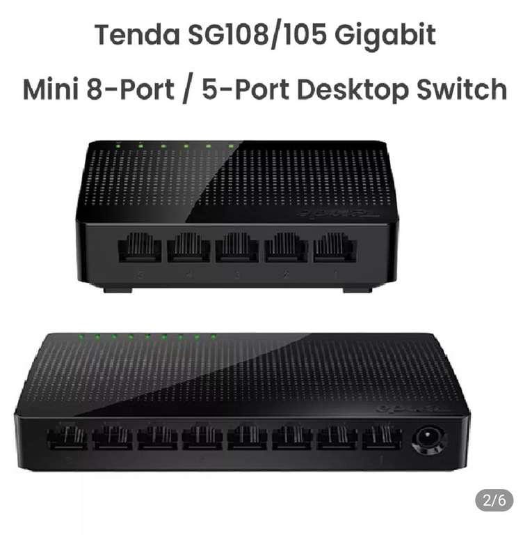 Ethernet коммутатор Tenda 5/8Port Gigabit Ethernet Switch