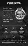 Мужские наручные кварцевые часы LIGE8971, 45 мм, 4 цвета