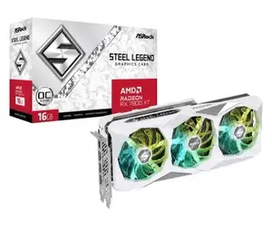 Видеокарта ASRock Radeon RX 7800 XT Steel Legend OC 16 ГБ (RX7800XT SL 16GO), цена с Озон картой