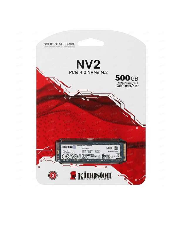 Kingston NV2 SSD M.2 накопитель 500GB (с промо цена - 2530₽)