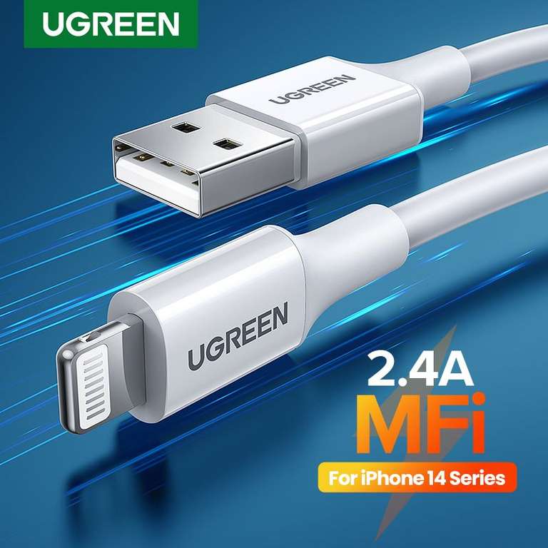 UGREEN MFi USB для Lightning Кабель для iPhone 2.4A MFI Ugreen