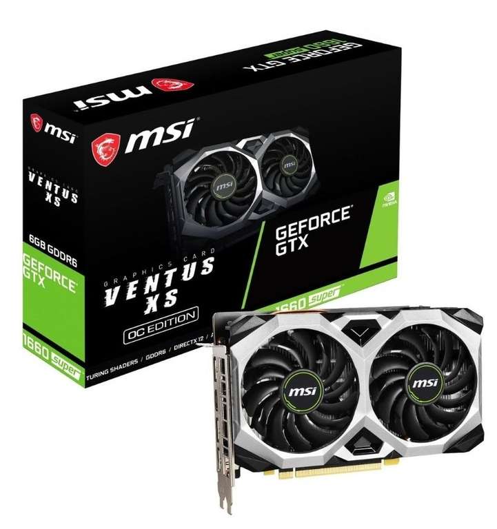 Видеокарта MSI GeForce GTX 1660 SUPER VENTUS XS OC 6.0 GB