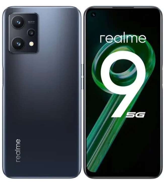 Смартфон Realme 9 5G 4/128 все цвета (11541₽ при оплате через СБП)
