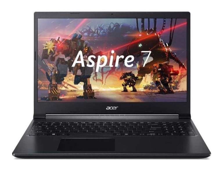 Ноутбук Acer Aspire 7 1920x1080, Ryzen 7 5700U, RAM 16 ГБ, SSD 512 ГБ, RTX 3050