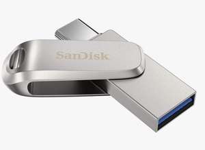 Флешка SanDisk Ultra Dual Drive Luxe USB/Type-C 256 ГБ