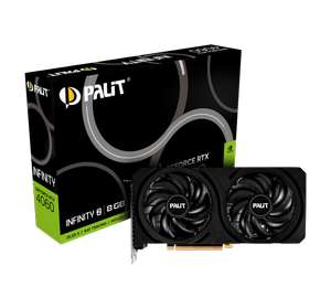 Видеокарта Palit PCI-E 4.0 RTX4060 INFINITY 2 NVIDIA GeForce RTX 4060 8Gb 128bit GDDR6 NE64060019P1-1070L