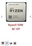 Процессор AMD Ryzen 5 5500 OEM без кулера (из-за рубежа, по Ozon карте)