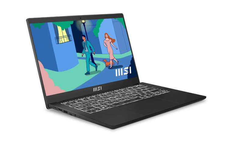 Ноутбук MSI Modern 14, "14" дюймов, Ryzen 5 7530U, RAM 16 ГБ DDR4, SSD 512 ГБ