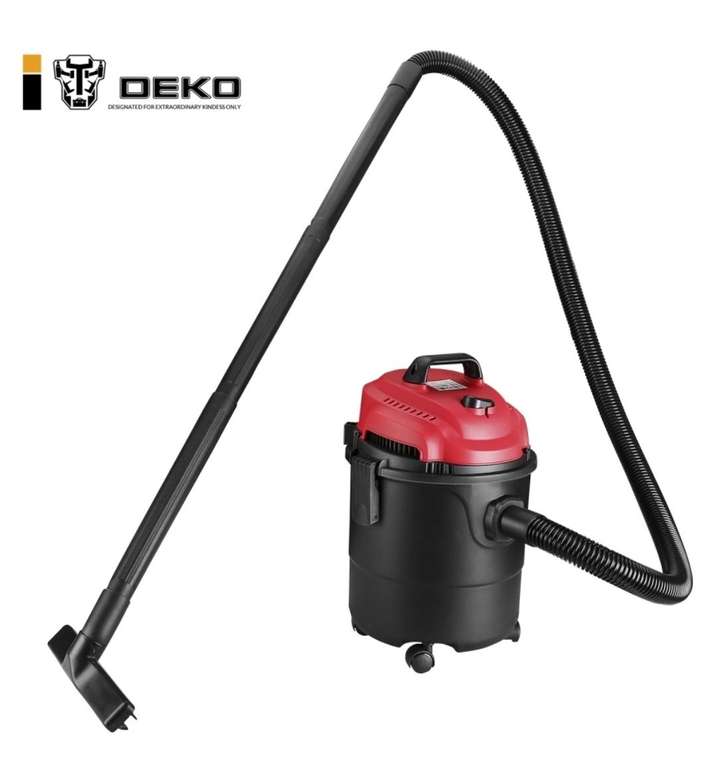Строительный пылесос DEKO DKVC-1400-15P (1400 Вт, 15 л, влажная уборка, сухая уборка, выдув)
