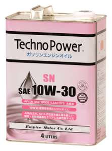 Масло моторное, синтетическое Techno Power SN 10W30 4 литра