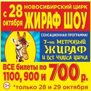 [Новосибирск] Жираф шоу в цирке