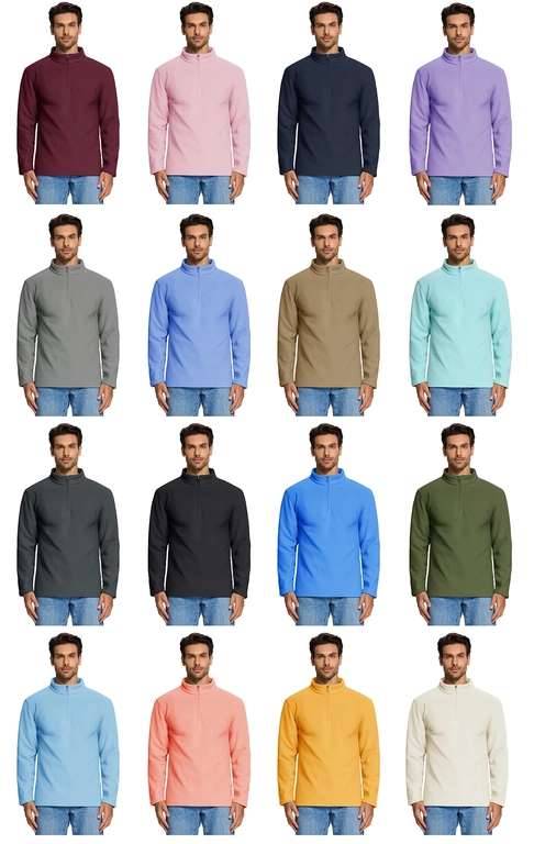 Мужской пуловер TACVASEN, флис, 16 цветов, р-ры M-3XL + ещё мужская одежда в описании