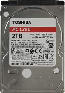 2 ТБ Внутренний 2.5" жесткий диск Toshiba L200 HDWL120UZSVA (SMR)