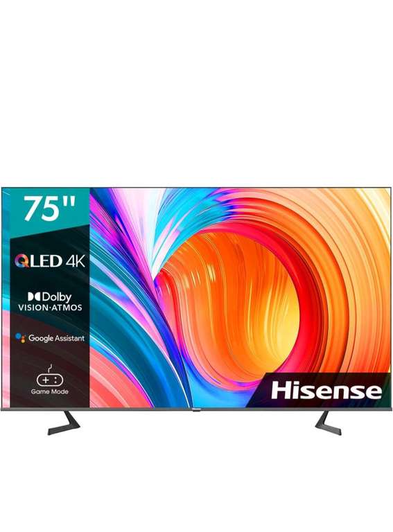 Телевизор Hisense 75A7GQ 75"(190 см), UHD 4K (Цена с промокодом 56 000 руб.)