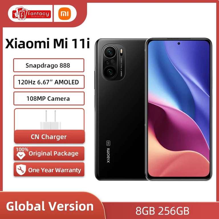 Телефон Xiaomi Mi 11i 8/256 Глобальная версия (при оплате Qiwi ~26700₽)