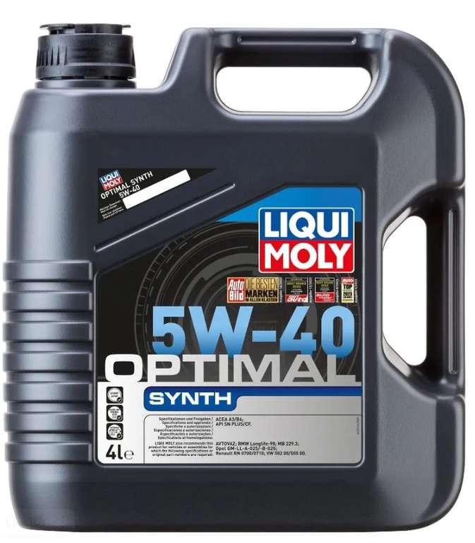 Масло моторное LIQUI MOLY Optimal Synth 5W-40 4 л (с Озон картой)