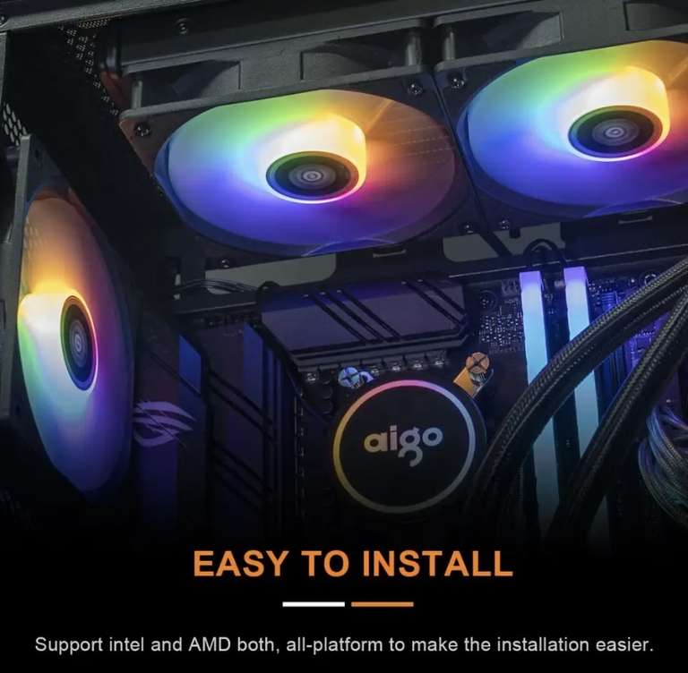 Aigo ACSE Водяное охлаждение для процессоров вашего ПК.