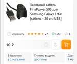 Зарядный кабель FinePower S03 для Samsung Galaxy Fit-e