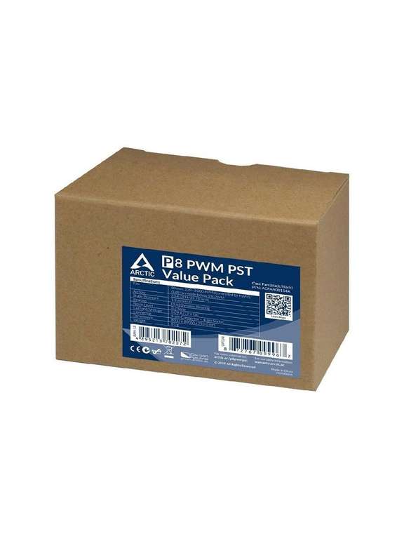 Вентилятор Arctic P8 PWM PST Pack 5 шт 80 mm
