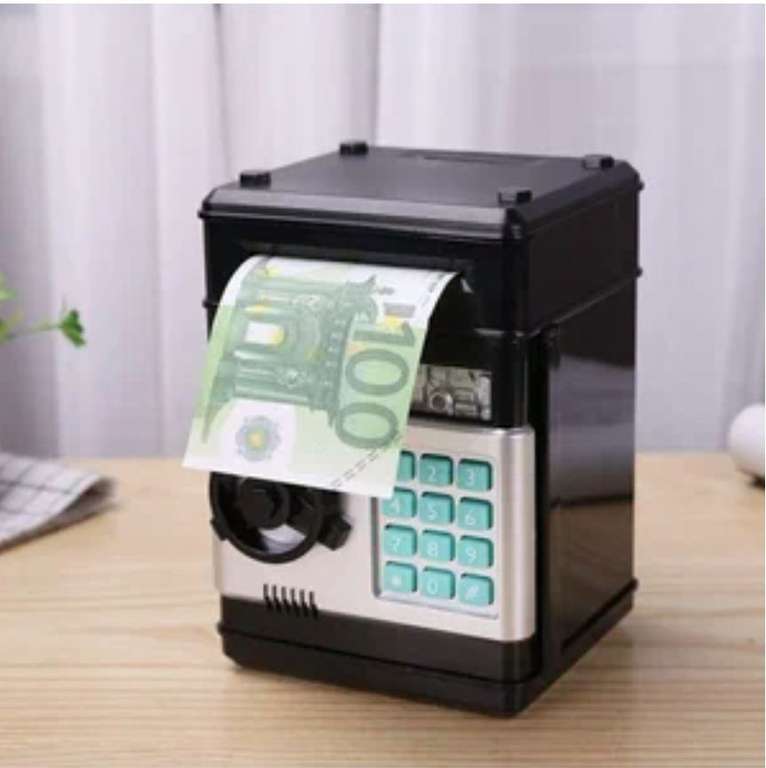 Копилка-сейф электронная для денег с кодовым замком и купюроприемником