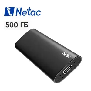 Внешний SSD-диск Netac Z Slim, 500 Гб, USB 3.2 Gen2, черный (с Озон картой)