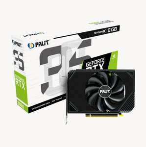 Видеокарта Palit PCI-E 4.0 PA-RTX3050 STORMX NVIDIA GeForce RTX 3050 8192Mb 128 GDDR6 1552/14000 HDMIx1 DPx3 HDCP Ret NE63050018P1-1070F