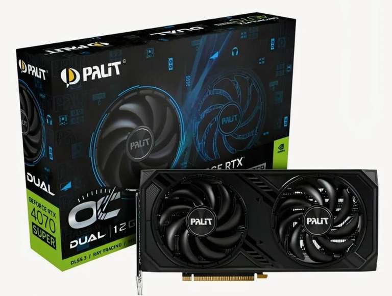 Видеокарта Palit RTX 4070 SUPER Dual OC