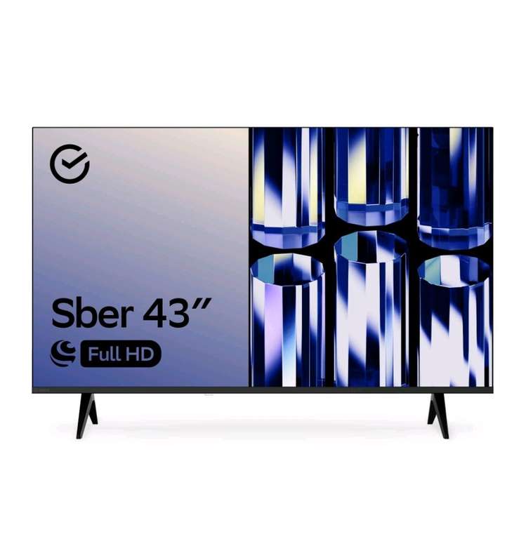 Телевизор Sber SDX-43F2120B, 43"(109 см), FHD