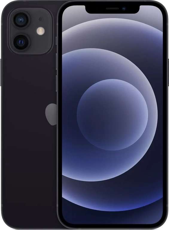 Смартфон Apple iPhone 12 eSIM+SIM 4/256 ГБ, черный (по Ozon карте)