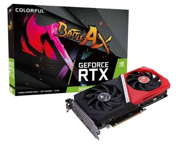 Видеокарта Colorful BattleAx Geforce RTX 3060 Ti Gddr6x (цена с Озон картой)