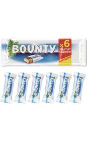 Шоколадный батончик Bounty, пачка, 6 шт, по 27,5 г