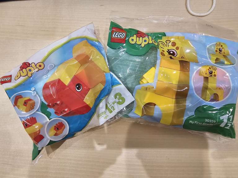 LEGO Лего Duplo 30329 и 30323 "Мои первые Жирафик и рыбка"