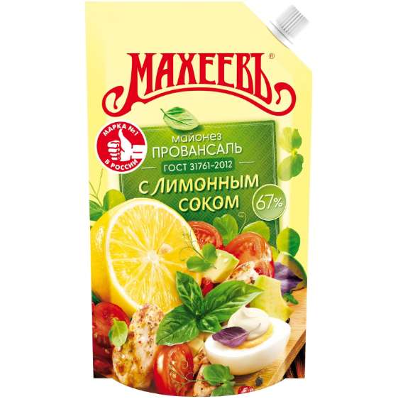 Майонез Махеев Провансаль с лимонным соком 400мл (не везде, товар дня)