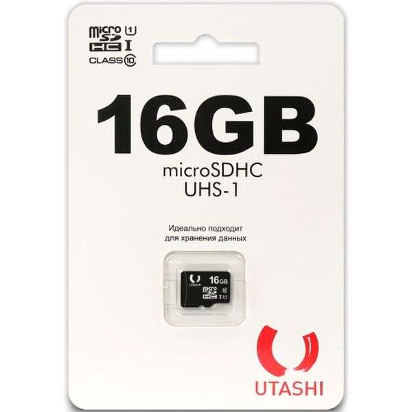 Карта памяти MicroSD Utashi UT16GBSDCL10-00