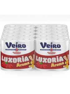 Veiro / Туалетная бумага Luxoria Aroma 3-х сл. с запахом малины УПАКОВКА 40 рулонов
