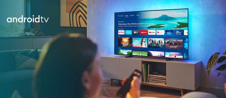 Телевизор Philips 50PUS8057 (50", 4K, подсветка Ambilight, Android TV)