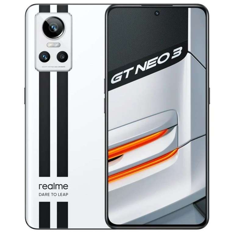 Смартфон Realme GT Neo 3 5G NFC, глобальная прошивка, 5000mAh SuperDart Charge, 80 Вт, 12/256 ГБ (с Озон картой, из-за рубежа)