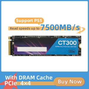 SSD MiWhole CT300 2ТБ, M2 NVMe PCIe 4.0 X4