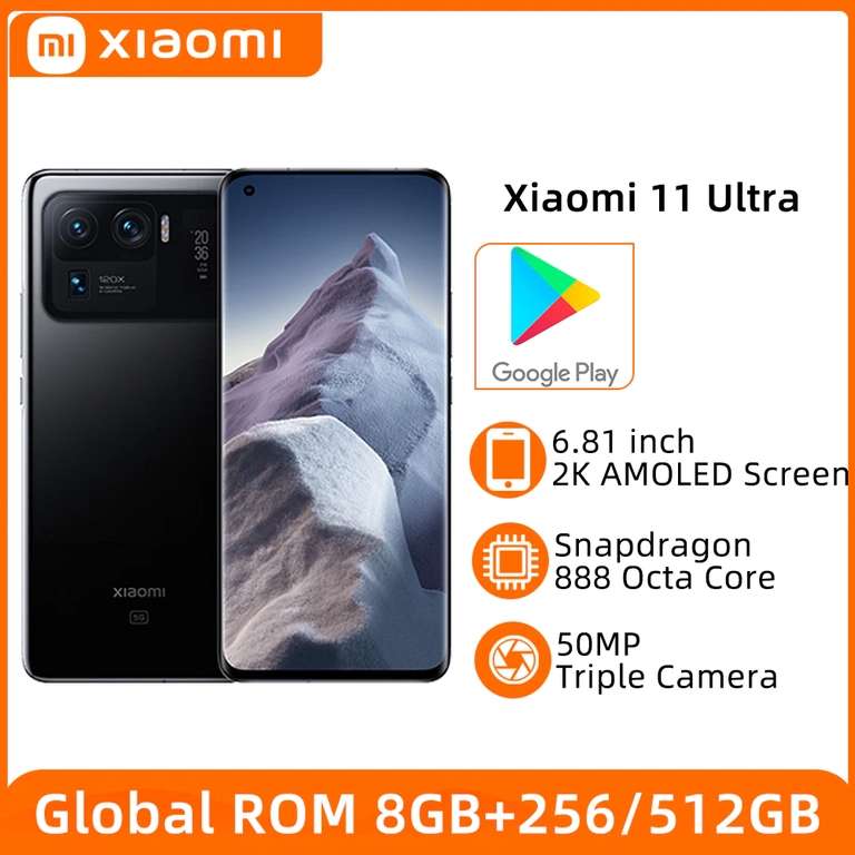 Смартфон Xiaomi 11 Ultra, 8/256 гб (64512₽ через QIWI)