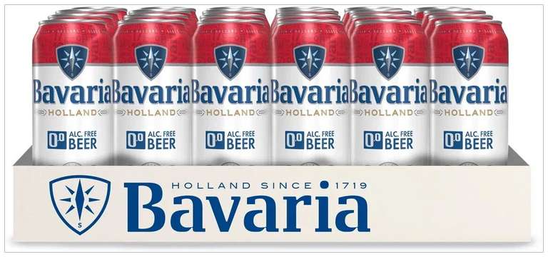 Пиво безалкогольное светлое Bavaria Alcohol free beer 0.45 л 24 шт.
