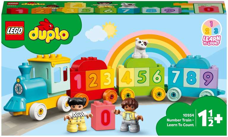 Конструктор LEGO DUPLO 10954 Поезд с цифрами-учимся считать (с картой Альфа-банка)