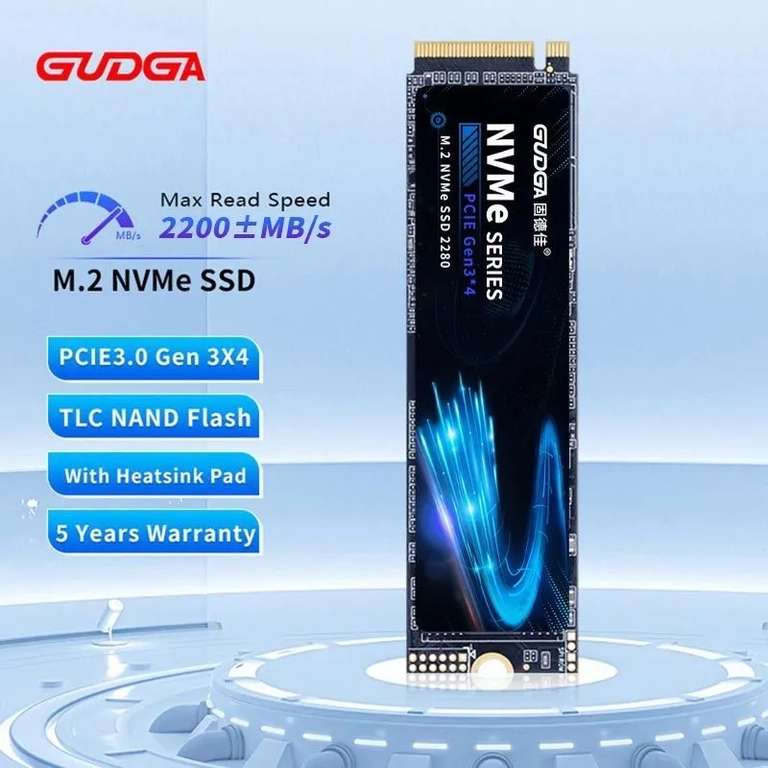 512 ГБ Внутренний SSD-диск GUDGA GV-2280 (GV-2280), с Озон картой, из-за рубежа